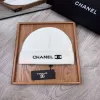 Chanel Knit Beanie in White - luxurydeal