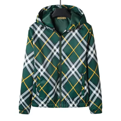 Burberry Nylon Hooded Jacket Men Green - luxurydeal