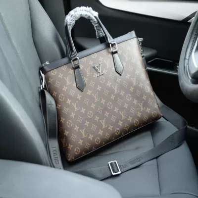 Louis Vuitton Men's Brown Calfskin Briefcase - luxurydeal