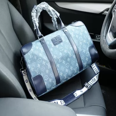 Louis Vuitton Keepall in Blue - luxurydeal