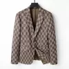 Louis Vuitton Mens Blazer Brown Plaid Check - luxurydeal