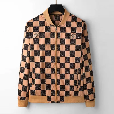 Louis Vuitton Damier Jacket for Men Brown - luxurydeal