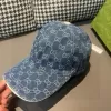 Gucci GG Denim Jacquard Baseball Cap Blue - luxurydeal