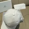 Balenciaga 3D Embroidered Classic Baseball Cap White - luxurydeal