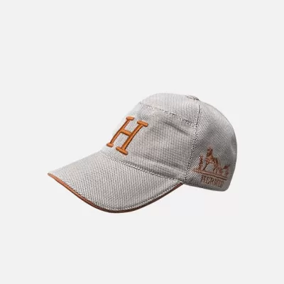 Hermes Classic H Baseball Cap White - luxurydeal