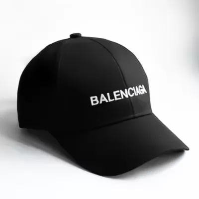 Balenciaga 3D Embroidered Classic Baseball Cap Black - luxurydeal