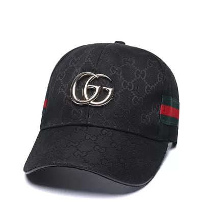 Gucci Metallic GG Baseball Cap Black - luxurydeal