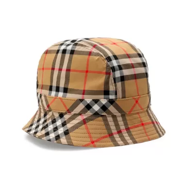 Burberry Beige Nylon Bucket Hat Brown - luxurydeal