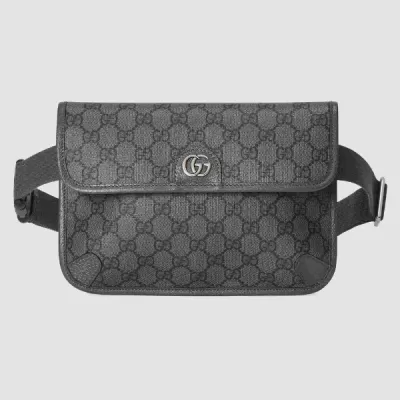 Gucci Men's Calfskin Belt Bag Grey - luxurydeal