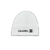 Chanel Knit Beanie in White - luxurydeal