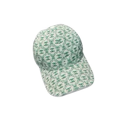 Chanel Small CC Jacquard Baseball Cap - Green - luxurydeal