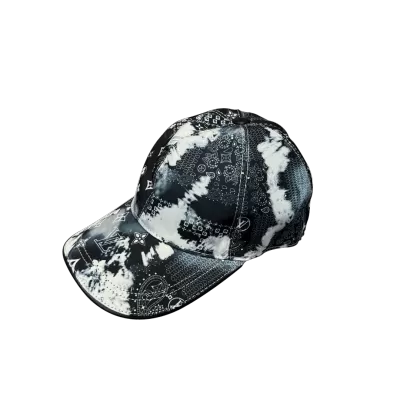 LV Silk Random Cut Baseball Cap in Black - luxurydeal