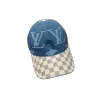 LV Damier pattern Jacquard Baseball Cap - luxurydeal