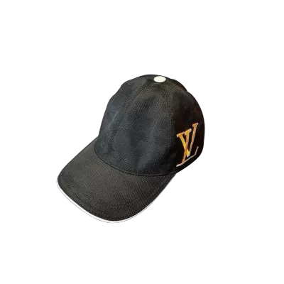 Louis Vuitton Damier Graphite Baseball Cap with Logo - luxurydeal