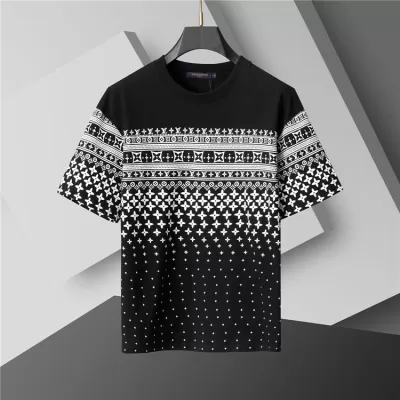 LV Fair lsle Cotton T-Shirt Black - luxurydeal