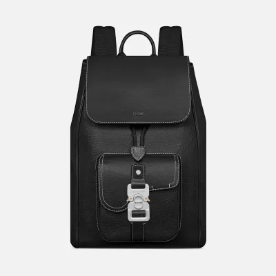 Dior Men's Backpack in Black Leather - luxurydeal