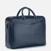 Montblanc Men's Leather Briefcase-Blue - luxurydeal