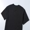 LV Damier Jacquard ShortSleeved T-Shirt Black - luxurydeal