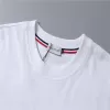 Moncler Arm Logo Crewneck Cotton T-Shirt in White - luxurydeal