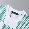 LV Damier Jacquard Short Sleeve Crew Neck T-shirt White - luxurydeal