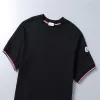 Moncler Arm Logo Crewneck Cotton T-Shirt in Black - luxurydeal