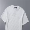 LV Damier Jacquard ShortSleeved T-Shirt White - luxurydeal