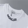 Moncler Collar Logo Cotton T-Shirt in White - luxurydeal