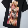 LV Ski Print Cotton T-Shirt Men Black - luxurydeal