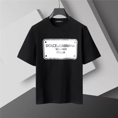 Dolce&Gabbana Logo Printed T-Shirt in Black - luxurydeal