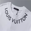 LV Neckline Signature CottonT-Shirt White - luxurydeal