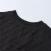 LV Damier Jacquard ShortSleeved T-Shirt Black - luxurydeal