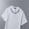 LV Neckline Signature CottonT-Shirt White - luxurydeal