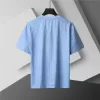 Fendi FF Print Short Sleeve T-shirt Blue - luxurydeal