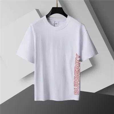 Burberry Logo Printed Cotton T-Shirt in White - luxurydeal