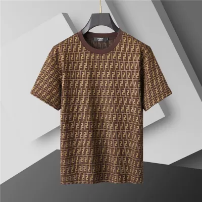 FENDI T-shirt Men Brown - luxurydeal