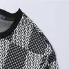 LV Damier Short Sleeve Crew Neck T-shirt with LV Crystal Patch Black - luxurydeal