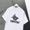 Balenciaga T-Shirt Overlapping Logo White - luxurydeal