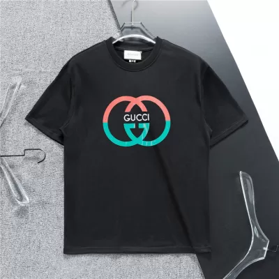 GUCCI Cotton Jersey Printed T-shirt Black - luxurydeal