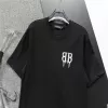 BALENCIAGA Dripping BB Logo T-shirt Black - luxurydeal