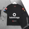 BALENCIAGA 23fw Top3B racing logo full printed short sleeved T-shirt - luxurydeal