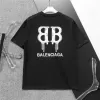 BALENCIAGA Dripping BB Logo T-shirt Black - luxurydeal