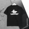 Balenciaga T-Shirt Overlapping Logo Black - luxurydeal