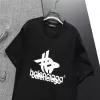 Balenciaga T-Shirt Overlapping Logo Black - luxurydeal