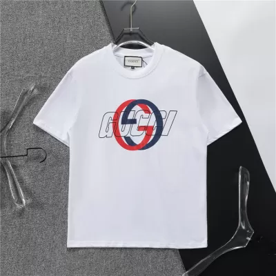 GUCCI logo-embroidered cotton T-shirt White - luxurydeal