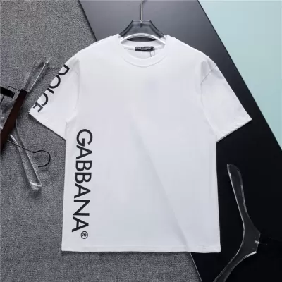 Dolce & Gabbana Side Logo Oversize T-Shirt Men - White - luxurydeal