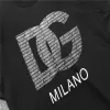 DOLCE & GABBANA Jersey T-shirt with DG Milano logo print - luxurydeal