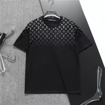 LOUIS VUITTON Gradient Cotton T-Shirt Black - luxurydeal