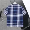 Burberry Check Cotton T-Shirt Blue - luxurydeal