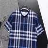 Burberry Check Cotton T-Shirt Blue - luxurydeal