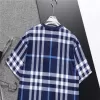 Burberry Check Cotton T-Shirt Blue - luxurydeal